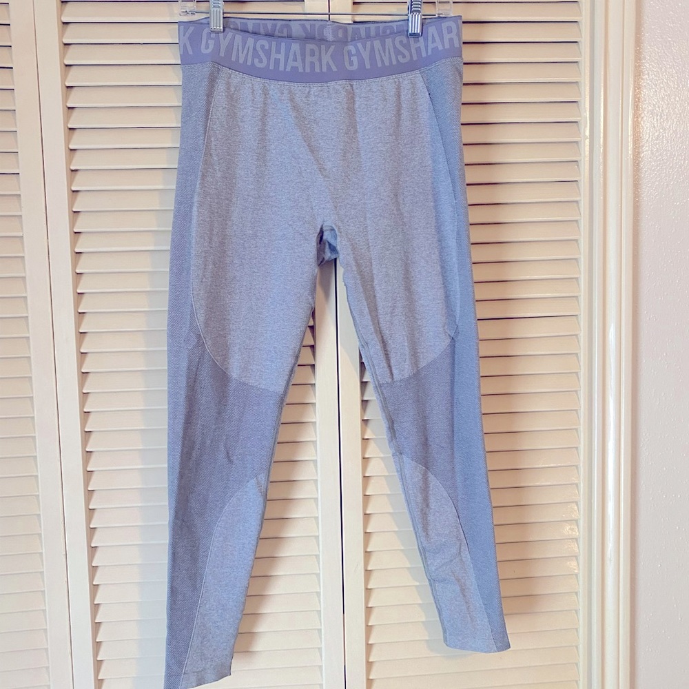 Gymshark seamless grey and lilac leggings